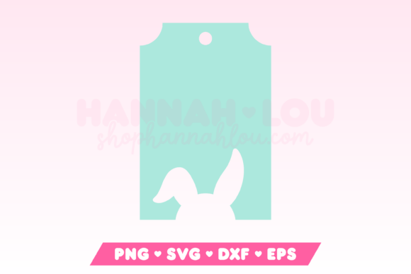 Download Easter Gift Tag SVG with Easter Bunny - Premium Resources