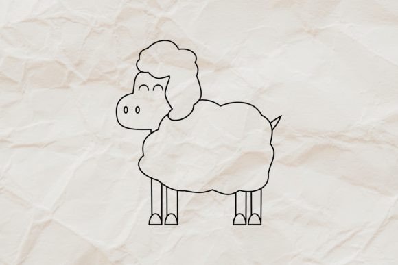 Download Sheep Line Art Sublimation Clipart SVG - Sheep line art Collection