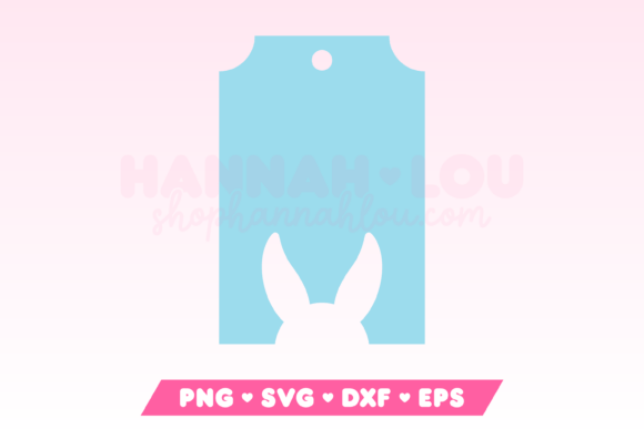 Download Easter Gift Tag SVG with Easter Bunny - Premium Bundle
