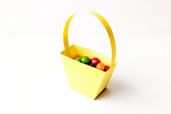 Download 3D Paper Easter Basket SVG + PDF - Easter basket svg Collection