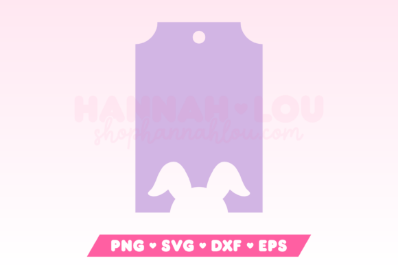 Download Easter Gift Tag SVG with Easter Bunny - Premium Bundle