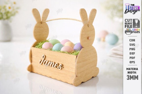 Download Personalized Easter Basket Laser Cut - Premium Resources