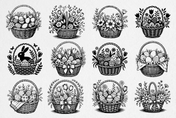 Download Easter Basket SVG Bundle - Easter basket svg Collection