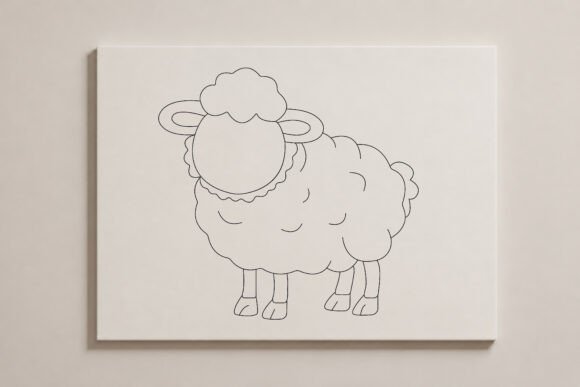 Download Eid Qurbani Sheep Line Art - Sheep line art Collection