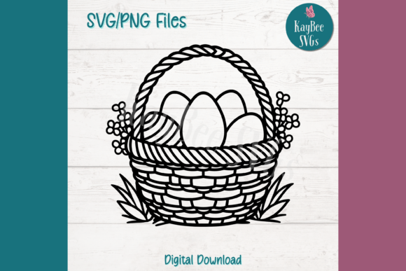 Download Easter Basket SVG PNG PDF Cut Files - Easter basket svg Collection