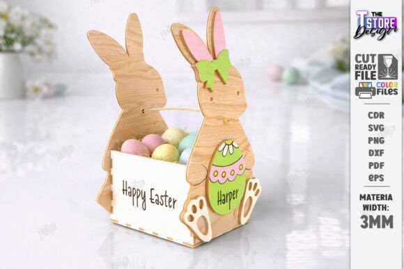 Download Personalized Easter Basket Laser Cut - Premium Resources